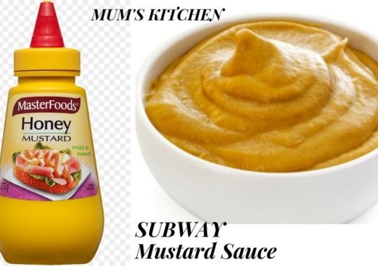 Best Subway Honey mustard sauce.