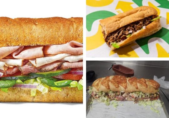 Pictures of the most sandwich's with most meat on it.