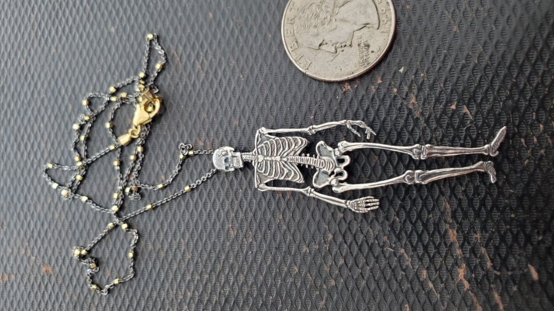 A Skeleton necklace.