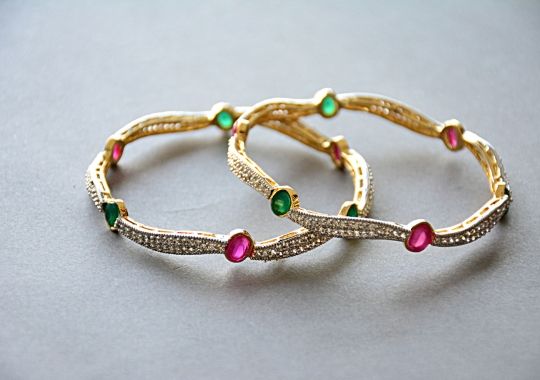 Two bracelets.