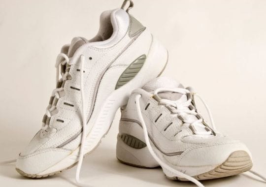 A pair of running shoes.