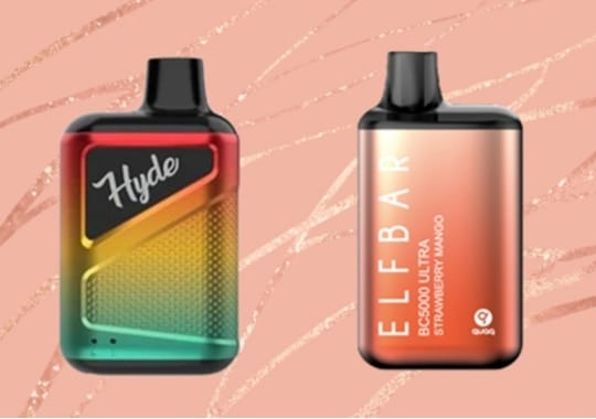 Bottles of hyde and elf bars.