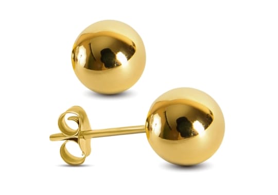 14K-Yellow-Gold-Filled-Round-Ball-Stud-Earrings