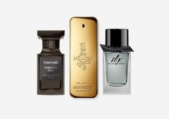 Three different types of perfume.