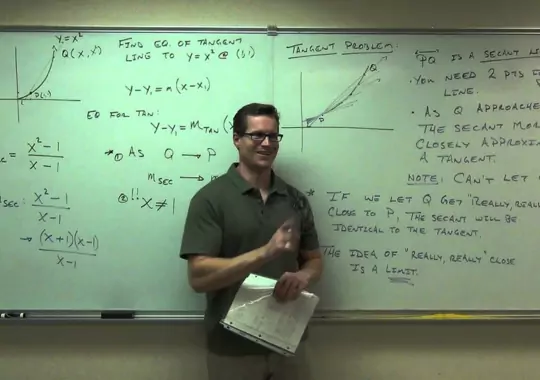 A man teaching mathematics.