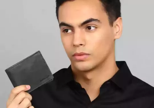 A man with a wallet.