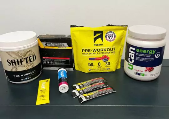 Muscle building supplements.