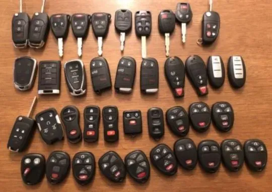 Different car key fobs.