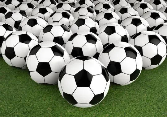 soccer balls.